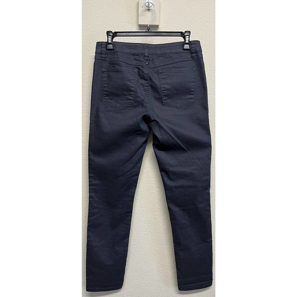 Prana Jett Coated Skinny Jeans Pants Women's Size 2 Mid Rise Waxed Jeans - Picture 3 of 10